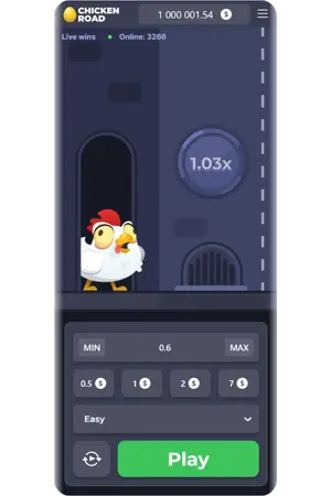 Chicken Road Hrvatska glavni zaslon tijekom igre